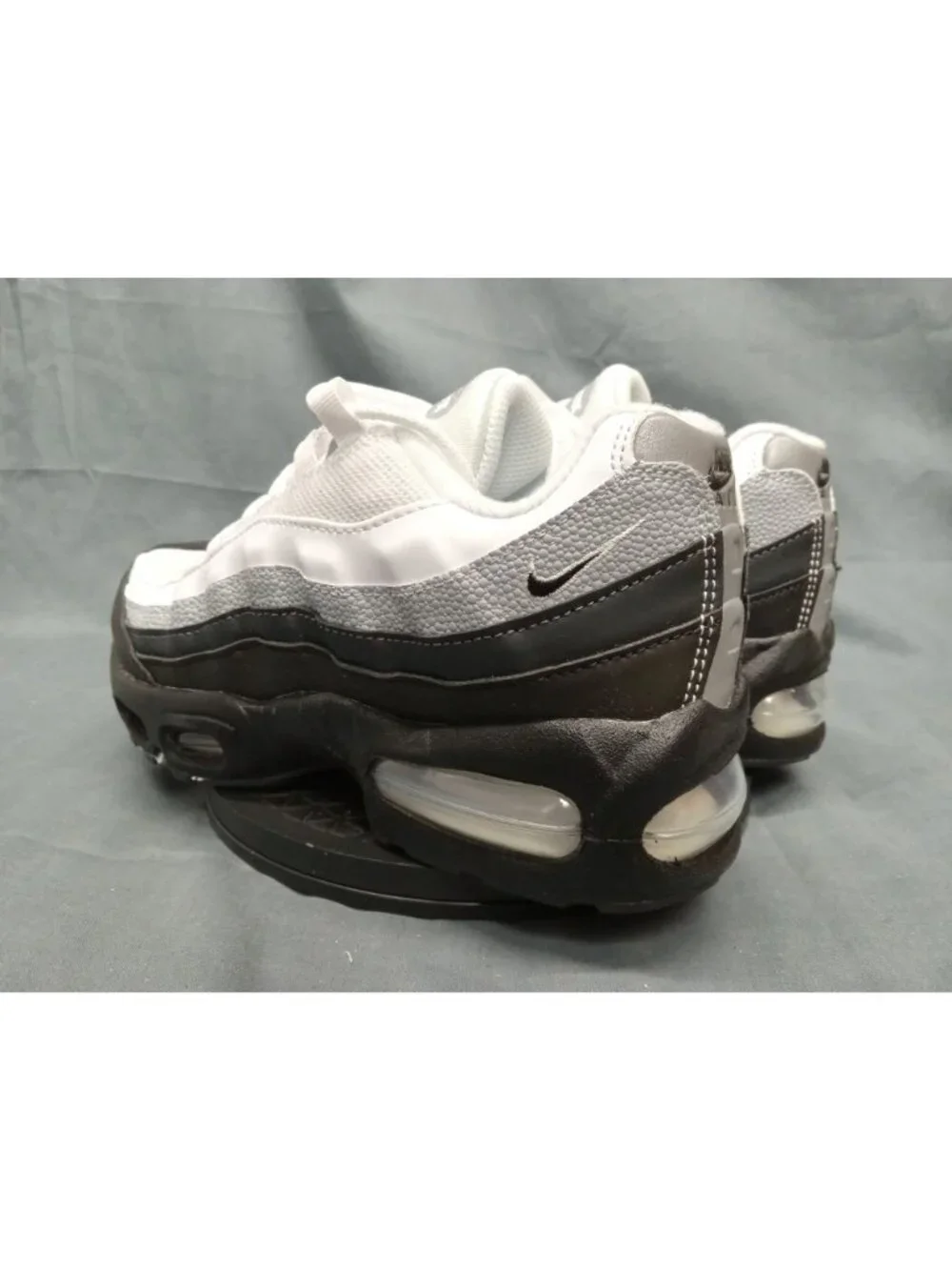 Nike Air Max 95 Big Bubble LTR (GS) Black White Wolf Grey Boys Size 5 NEW NO BOX